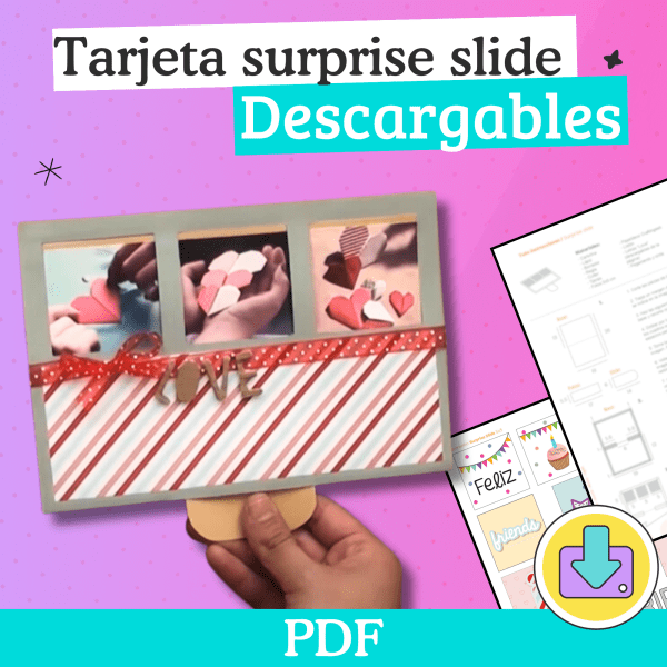 Tarjeta Surprise Slide descargables