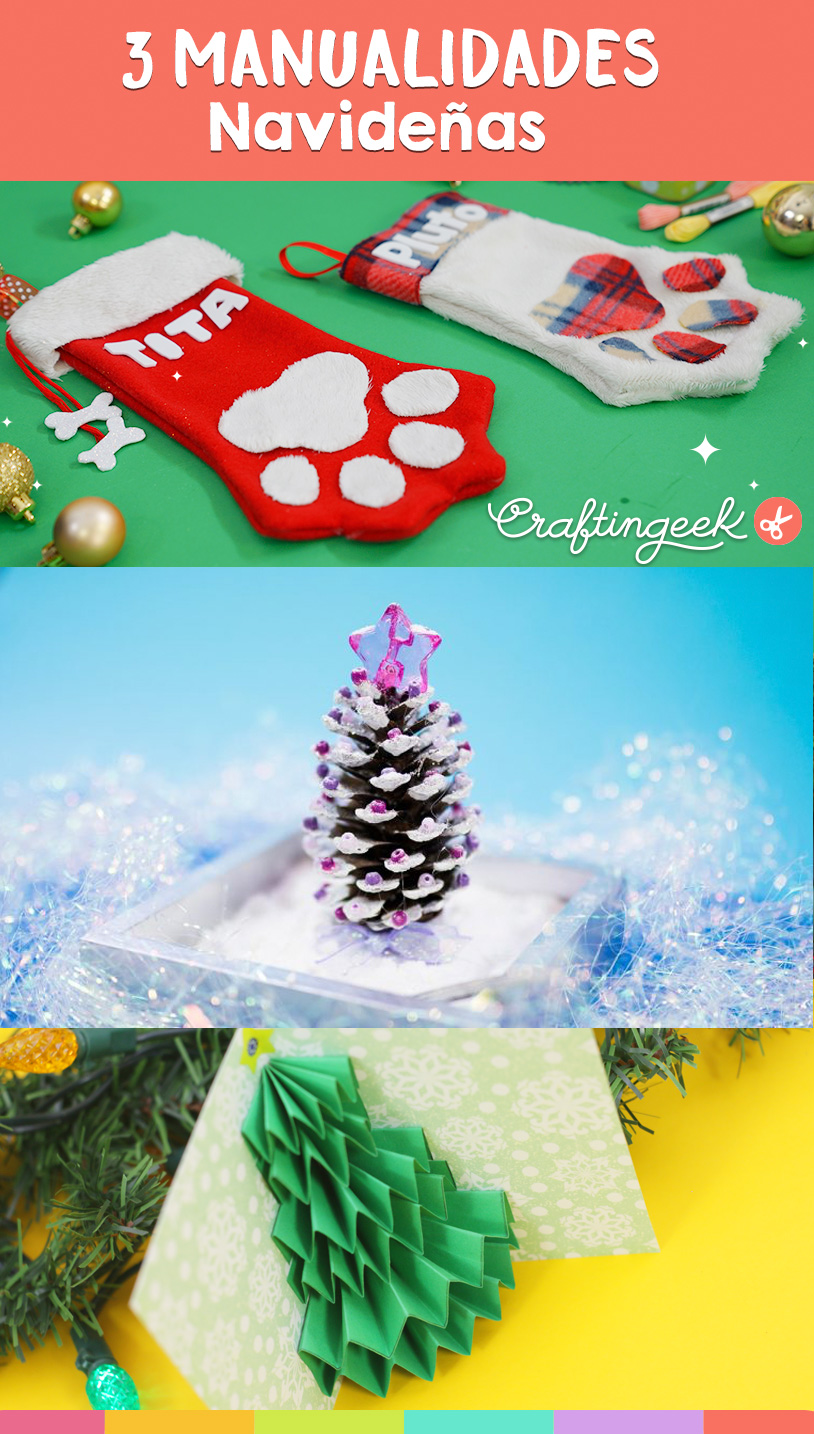 3 Manualidades de navidad que puedes hacer en casa fácil