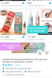 Compras en Wish de papelería bonita_VENDEDOR