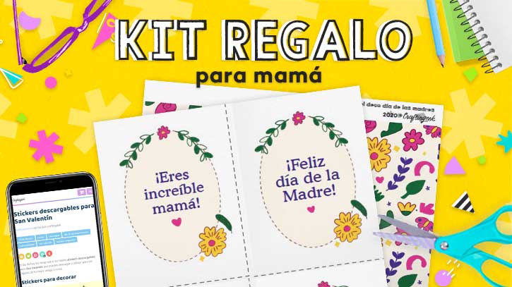 Tarjetas descargables y papel deco para mamá_Destacada