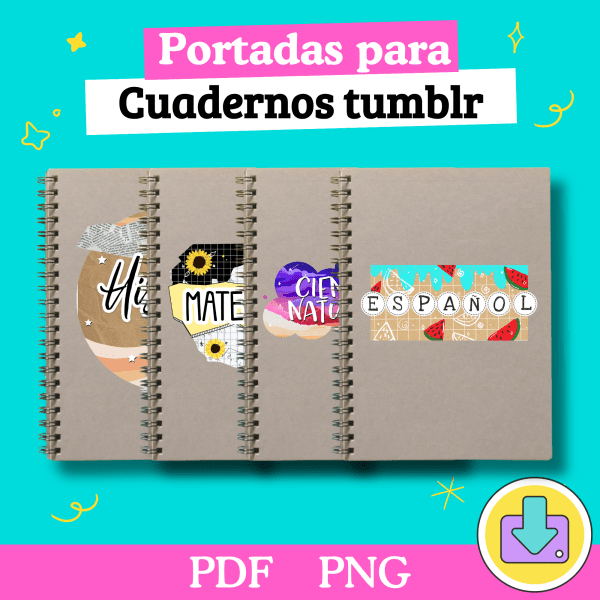 Portadas para cuadernos tumblr que puedes imprimir