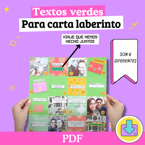 Textos verdes para carta laberinto
