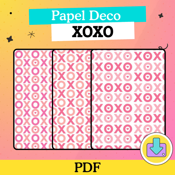 Papel deco XOXO
