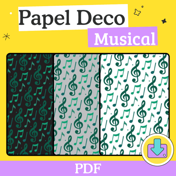 Papel deco musical