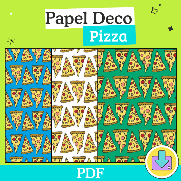 Papel deco pizza