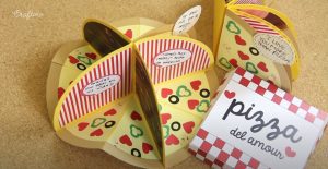 Tarjeta pizza para obsequiar