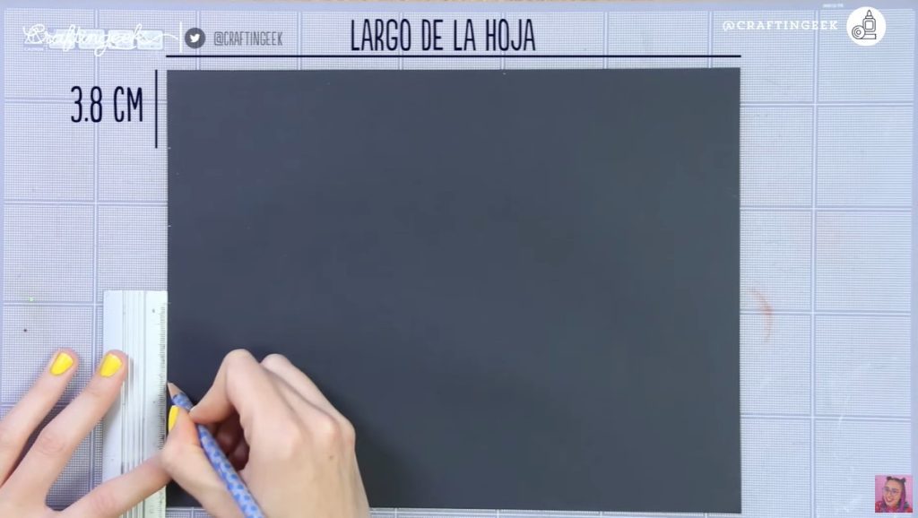 Paso para hacer cinta de cartulina