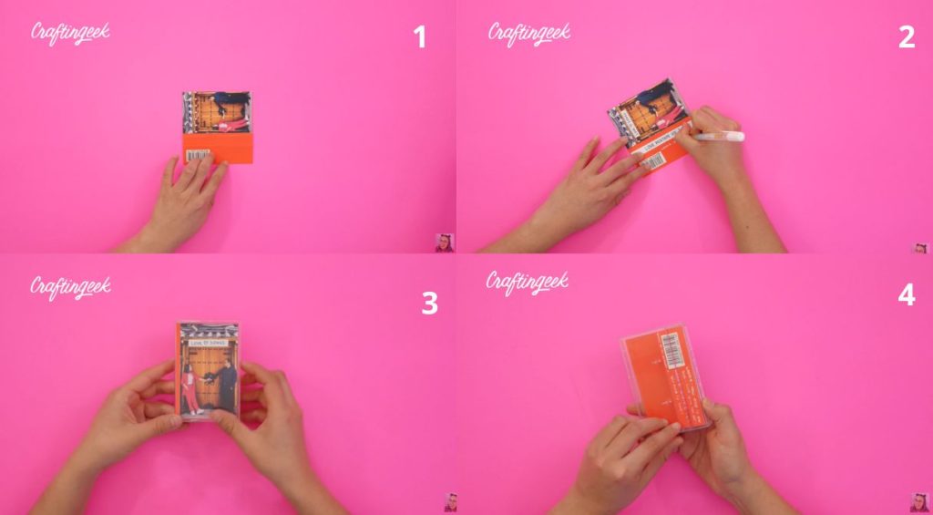 Etiqueta para cassette de amor con código spotify