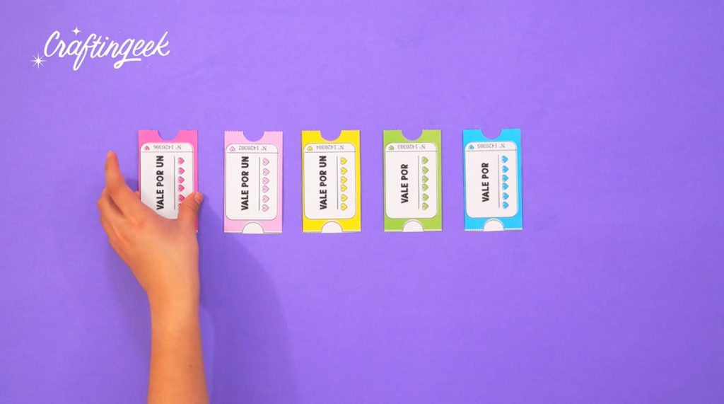Cupones descargables para vales para regalar con chocolates