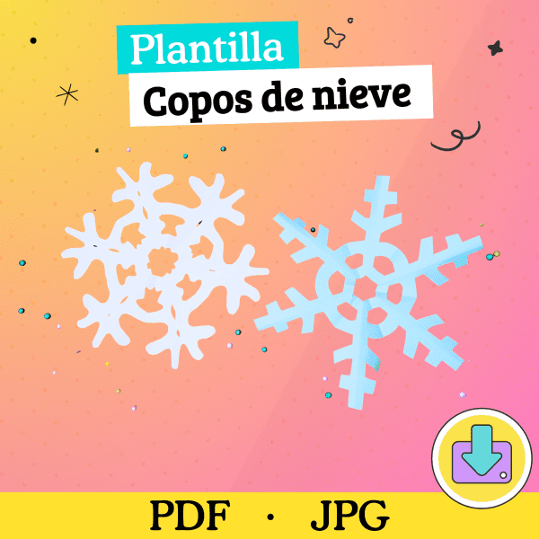 Plantilla copo de nieve